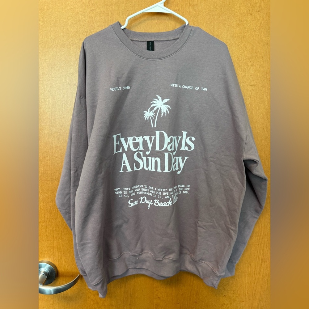 Sun Day Beach Women's Brown Sweatshirt